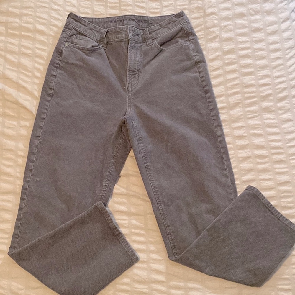 AE Corduroy Mom Straight Leg Jeans